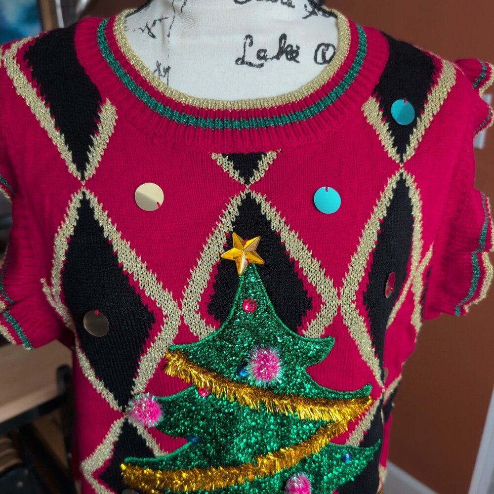 Blizzard Bay Ugly Christmas Sweater NWT Sz L - Picture 2 of 10